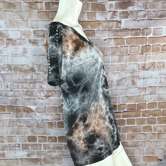 Affliction Women’s Graphic Short Sleeve Tye-Dye T-Shirt -NWT - Picture 5 of 9